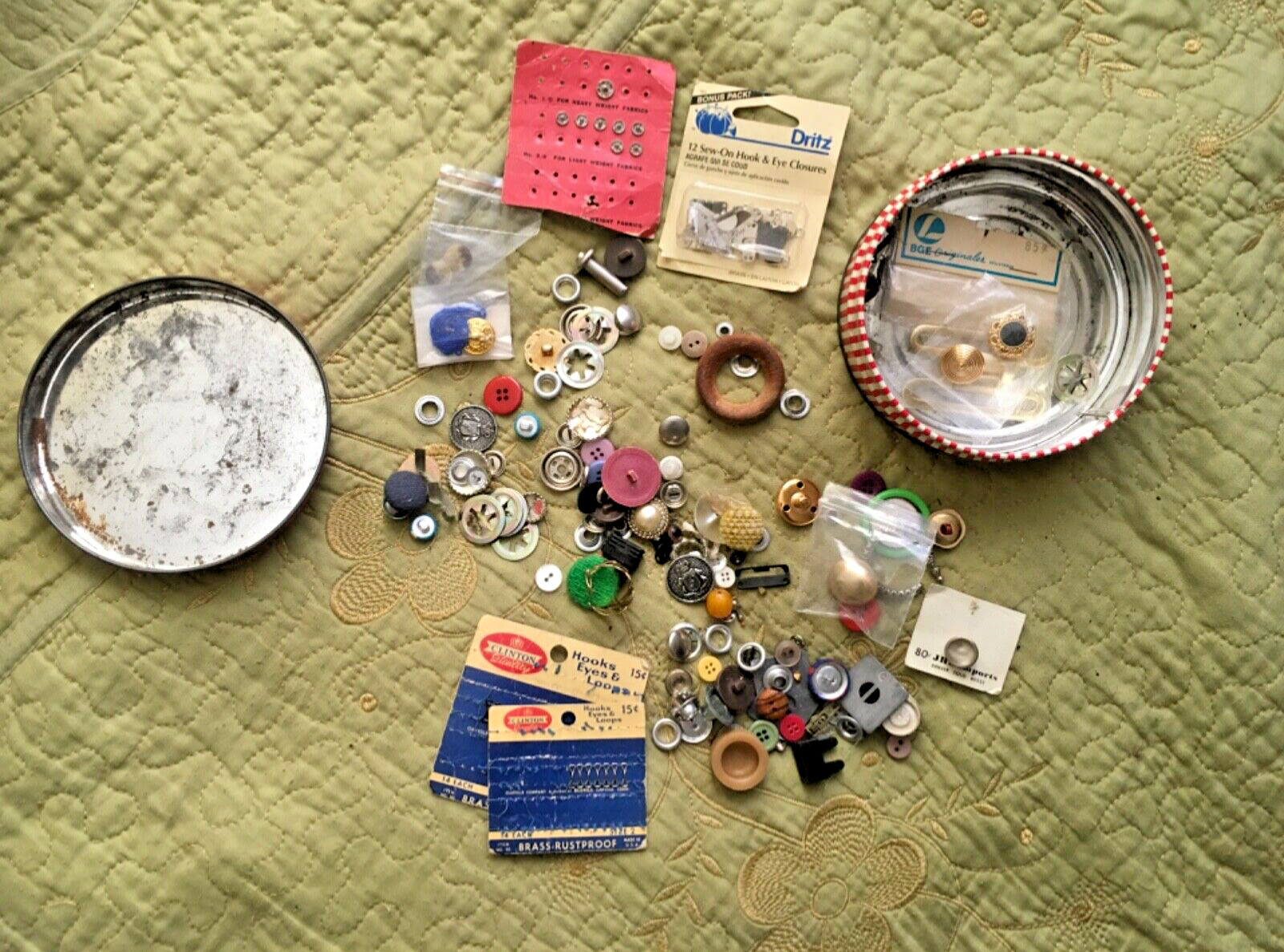 Vintage/Antique Button Lot Of All Kinds