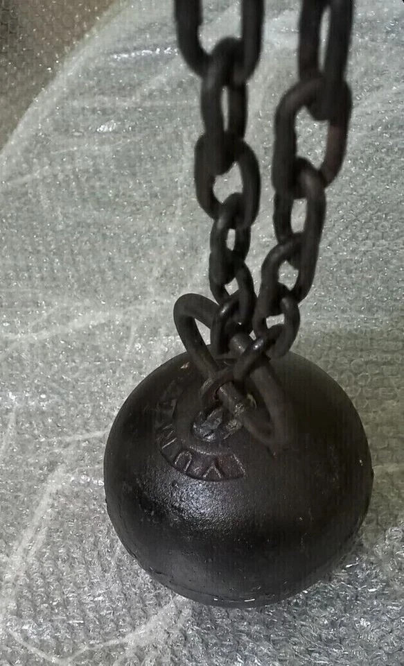 Shackles Cuffs Ball Antique Leavenworth Ball Chain Kansas iron Prison chain
