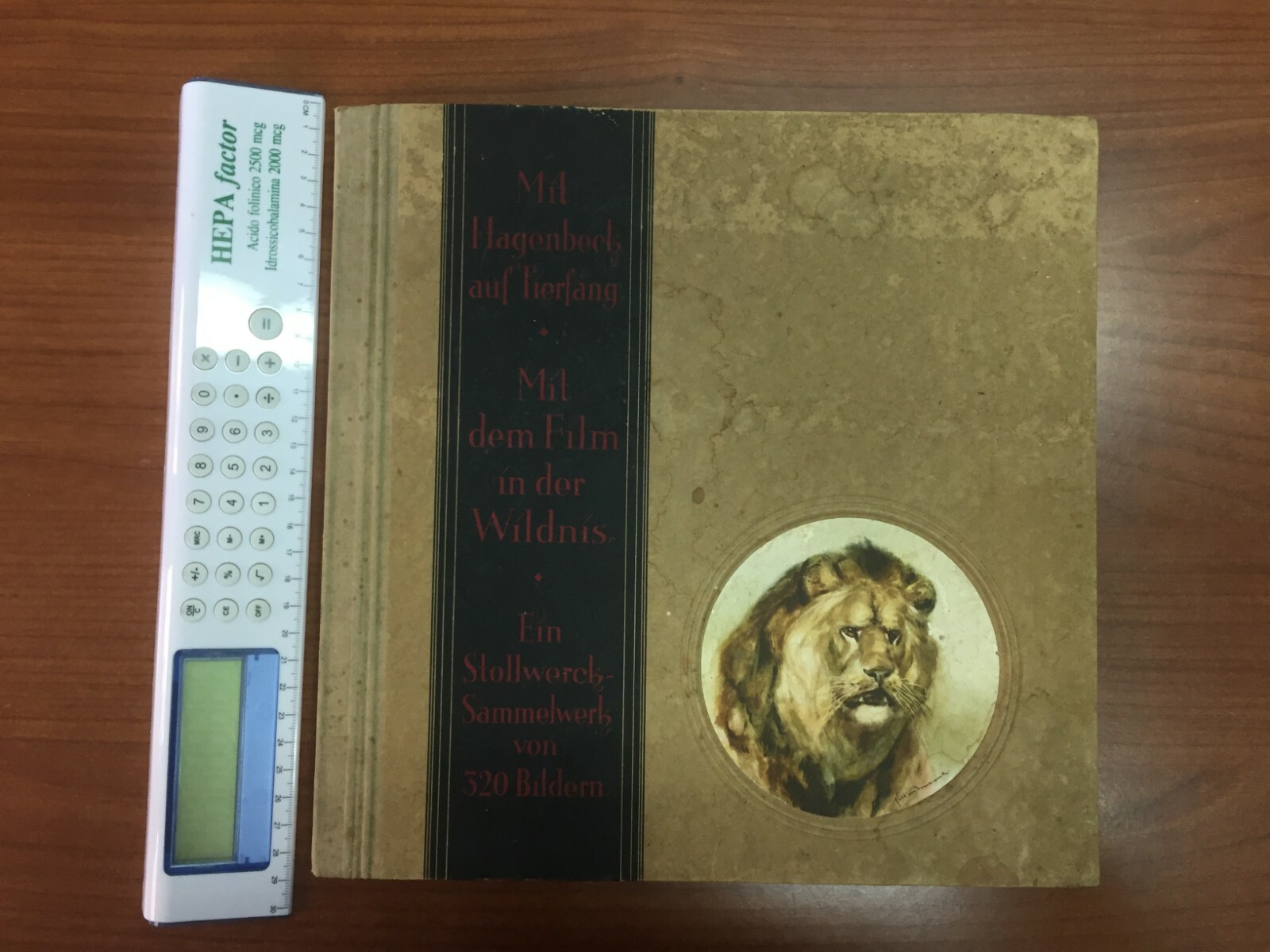 1932 ALBUM with Hagenbeck on animal fishing with the film in the wild, non completa