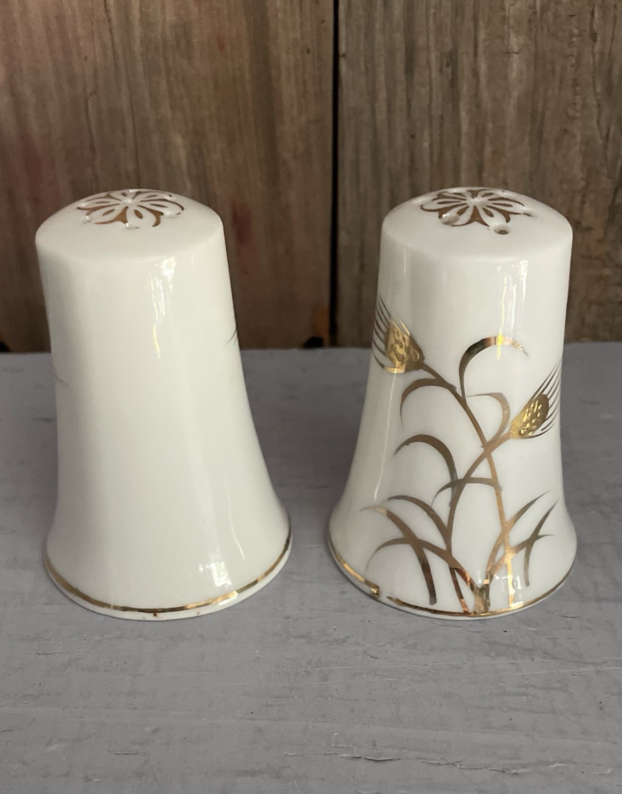 Vintage 1950\'s Lefton Golden Wheat Salt & Pepper Shakers