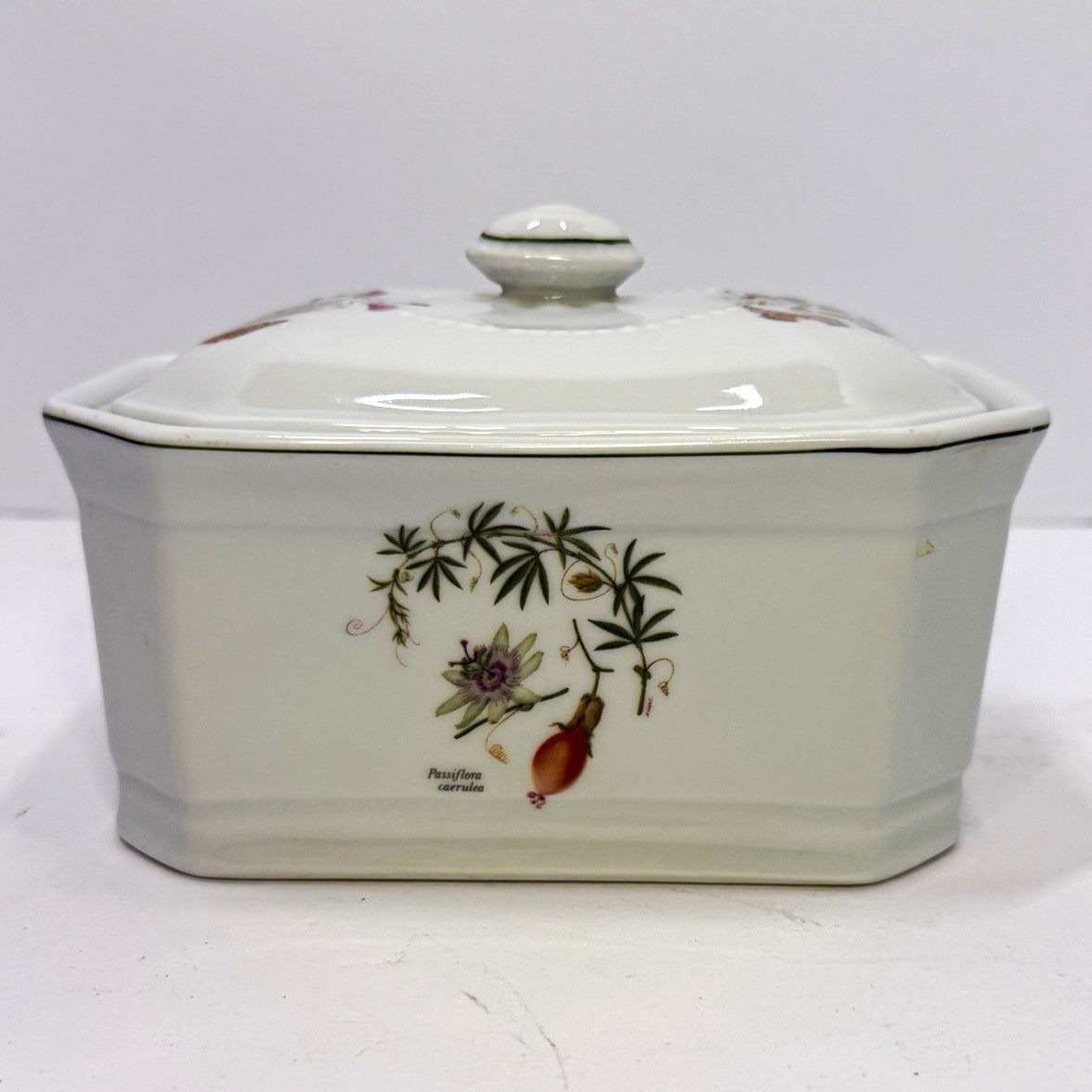 Vintage Louis Lourioux Le Faune French Porcelain Covered Casserole Dish