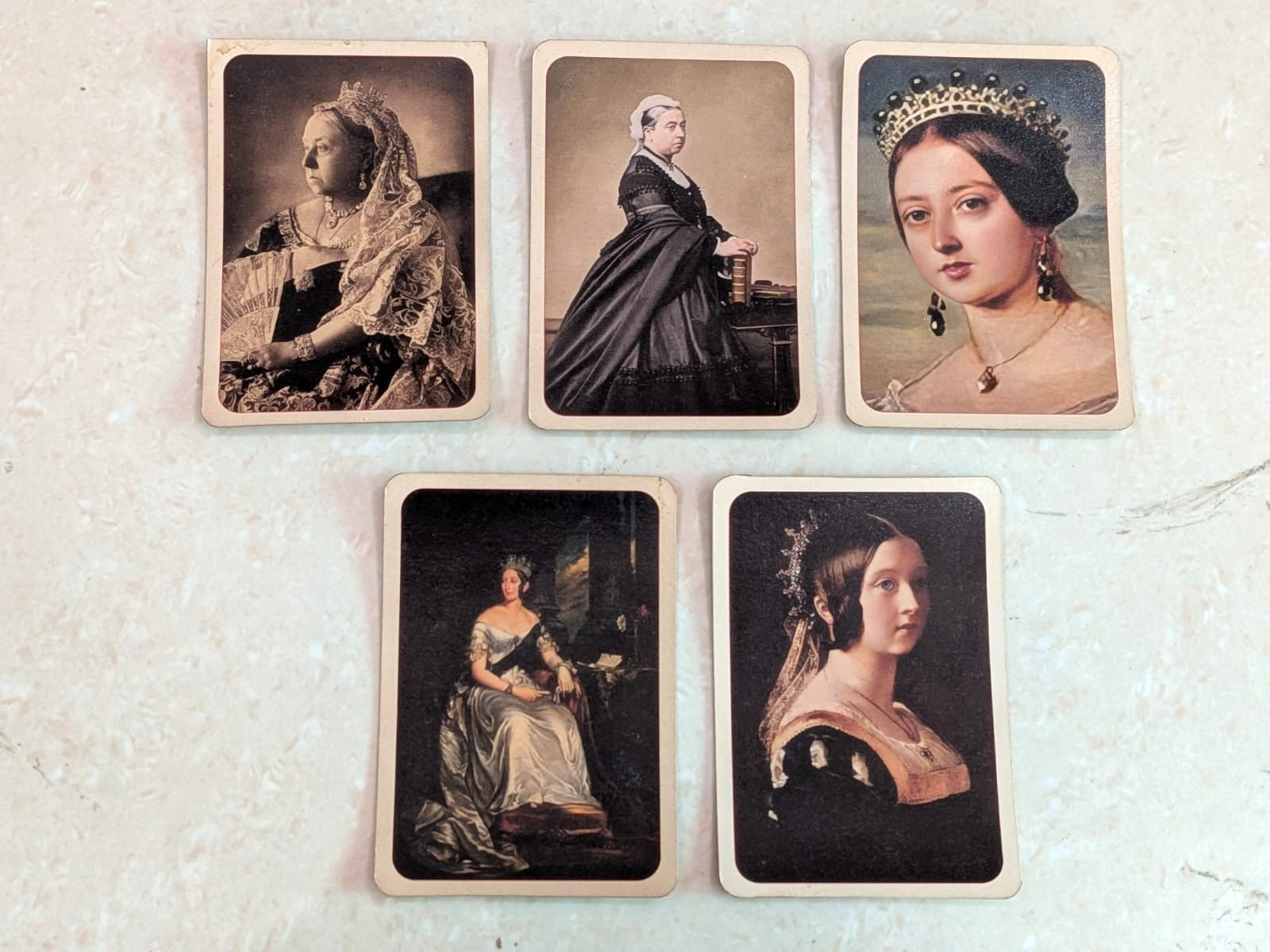 Vintage Set of 5 Queen Victoria & British Royalty Postcards –Rotary Photo London