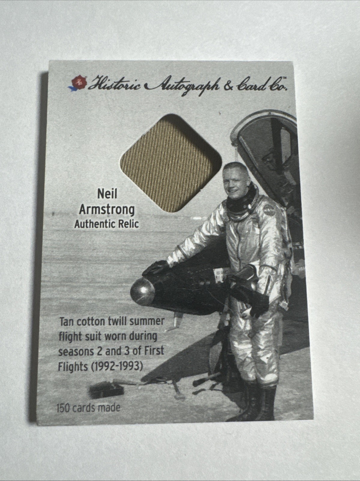 2026 Historic Autographs Neil Armstrong Flight Suit Relic - Only 150 Made