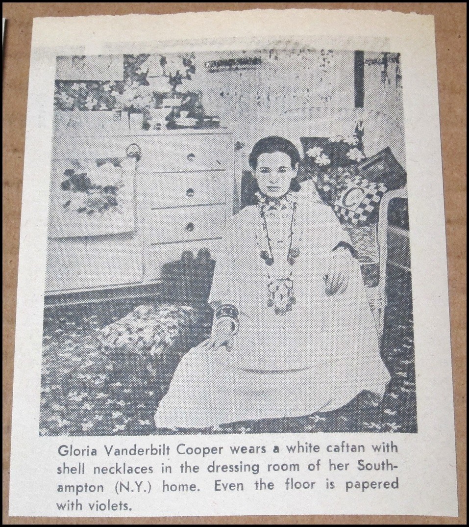 1969 Gloria Vanderbilt Cooper Newspaper Article Photo Clipping Vintage Collage