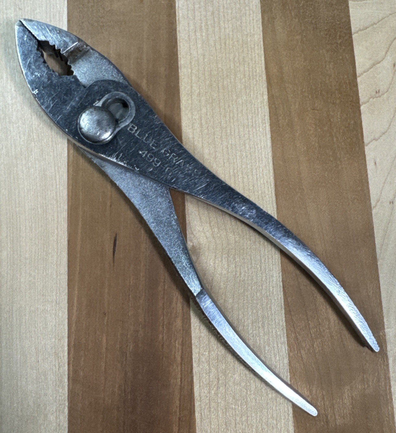 Vintage Blue Grass Tools USA 499-6 Slip Joint Pliers Tool