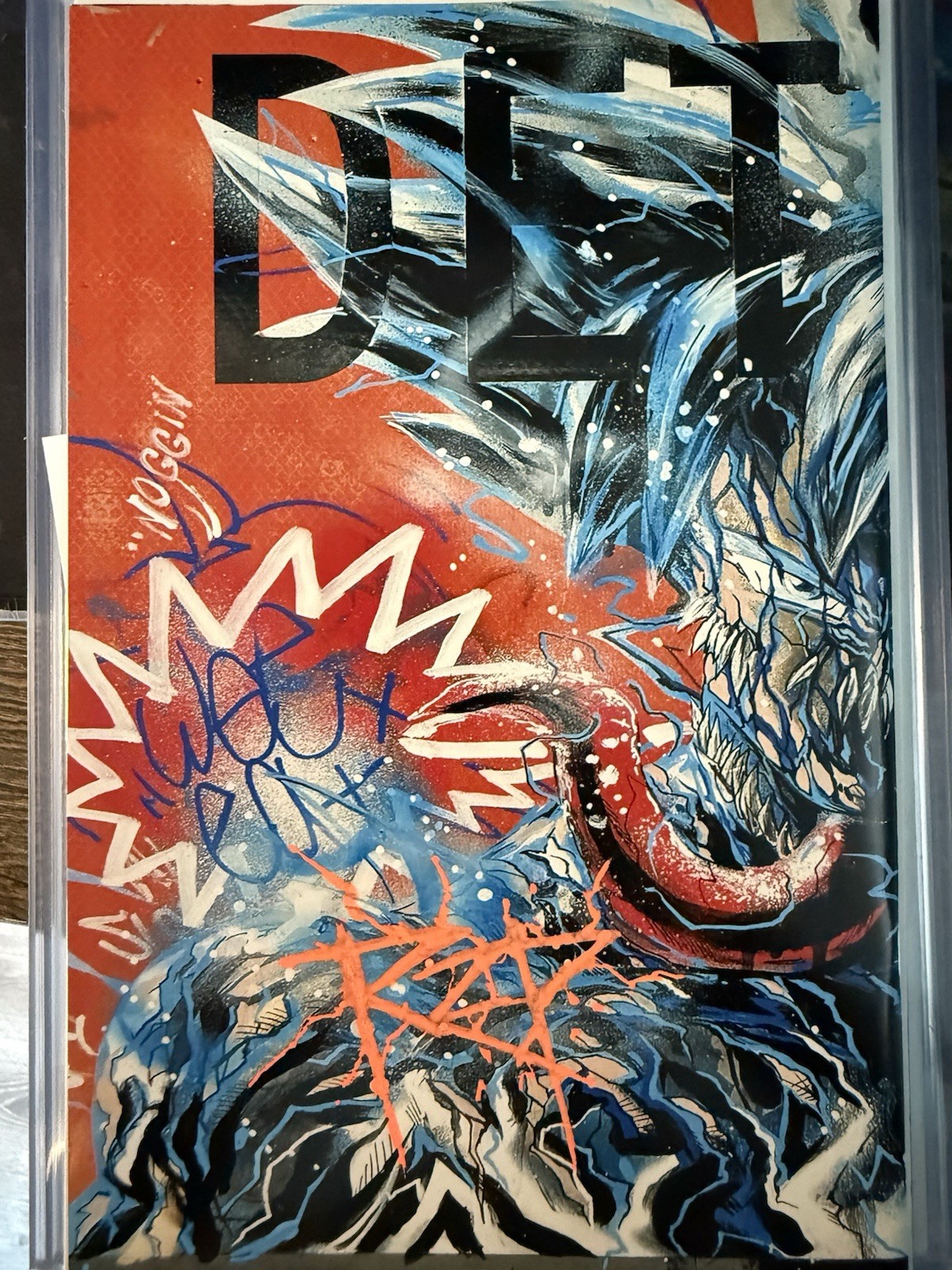 RZP Signed Marvel Venomized Goku Dragonball Z Art book Wraparound cover