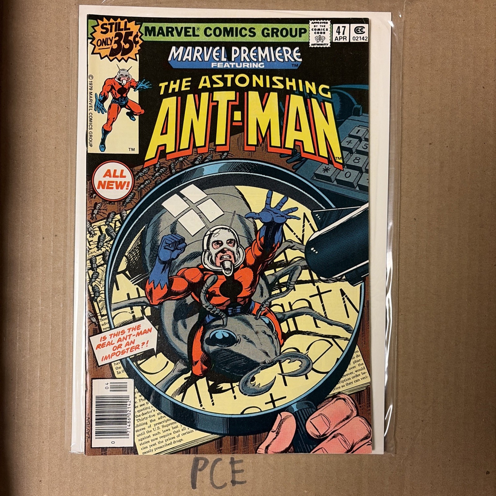 Vintage Marvel Premiere #47 Comic Book April 1979 The Astonishing Ant-Man Bronze