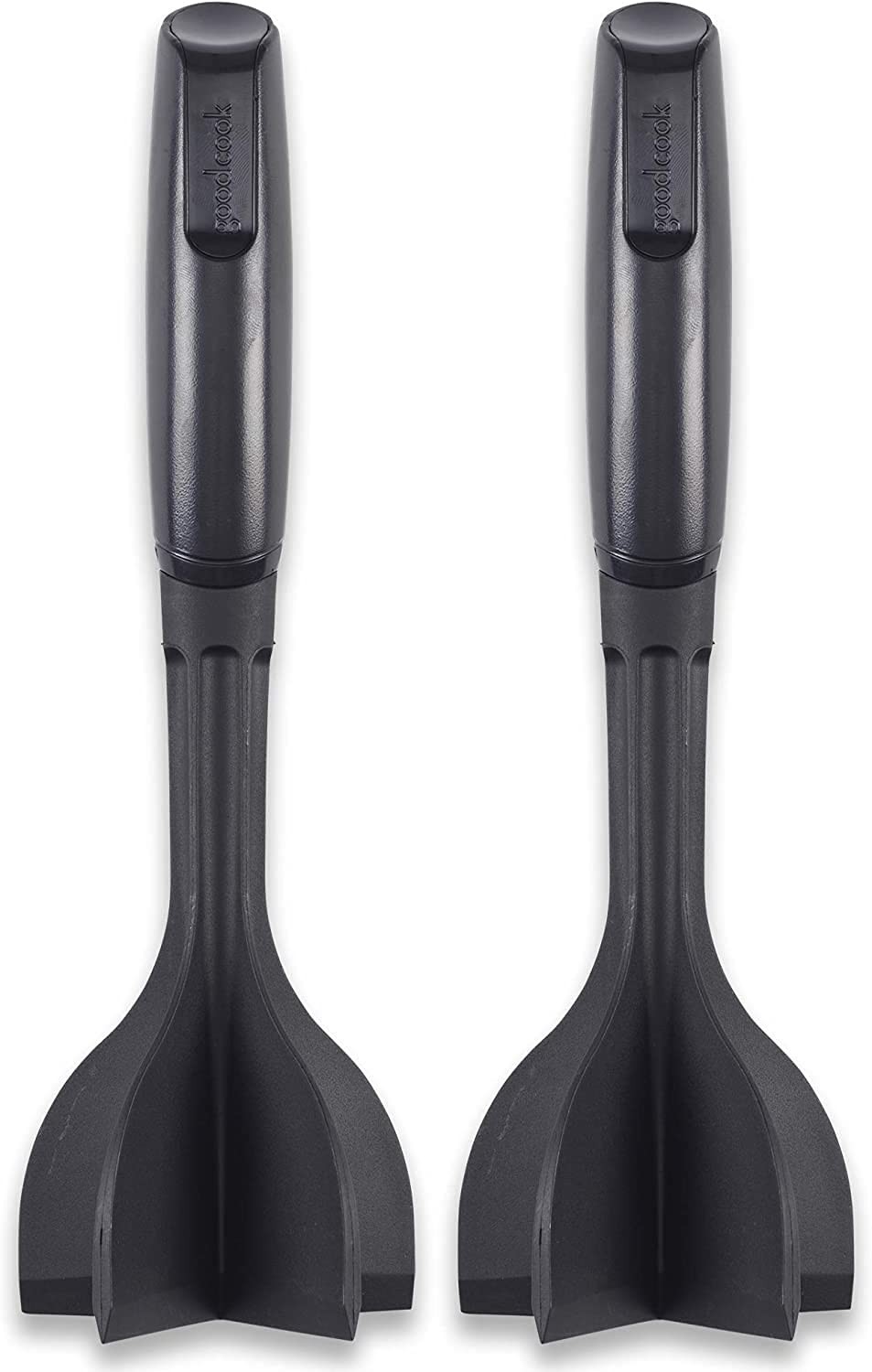 GoodCook Heat-Resistant Nylon Ground Meat Choppers with 5-Blade 2 Pack, Black GoodCook Heat-Resistant Nylon Ground Meat Choppers with 5-Blade 2 Pack, Black