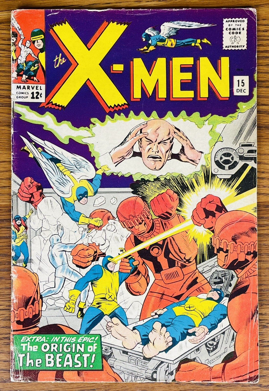 X-MEN #15 1ST APPEARANCE OF MASTER MOLD 1965 Origin of the Beast Marvel Comic