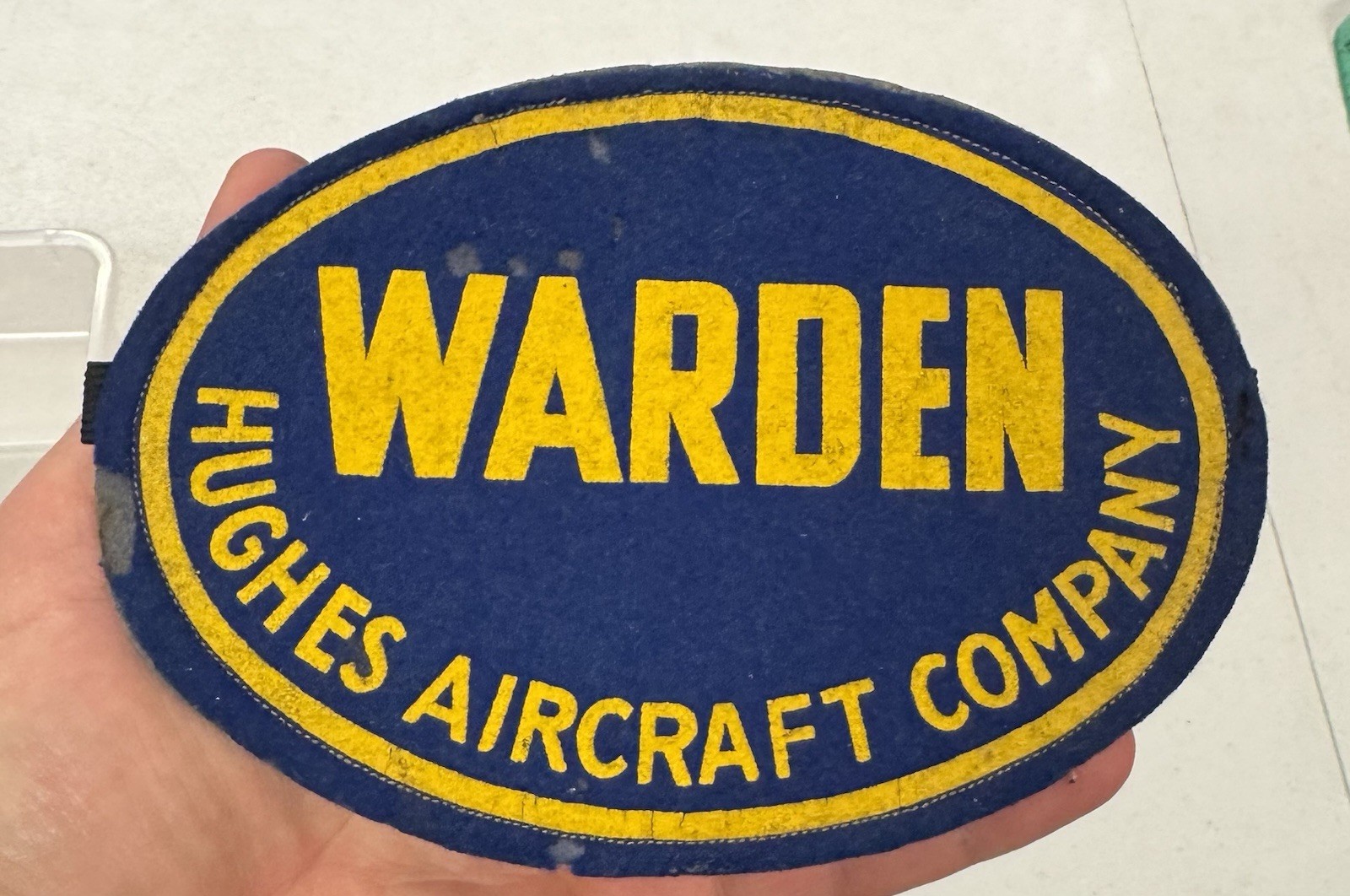 Vintage Hughes Aircraft Company Warden Arm Band Rare Excellent 6.5\ Vintage Hughes Aircraft Company Warden Arm Band Rare Excellent 6.5\