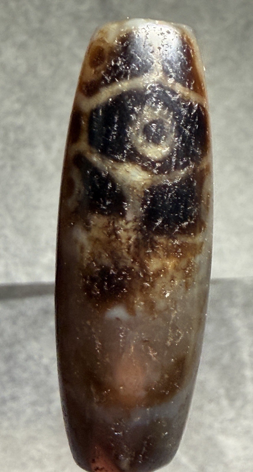 18 Eye Tortoise Shell Motif Rare Tibetan Old Agate DZI Bead, Translucent,Charm🔥