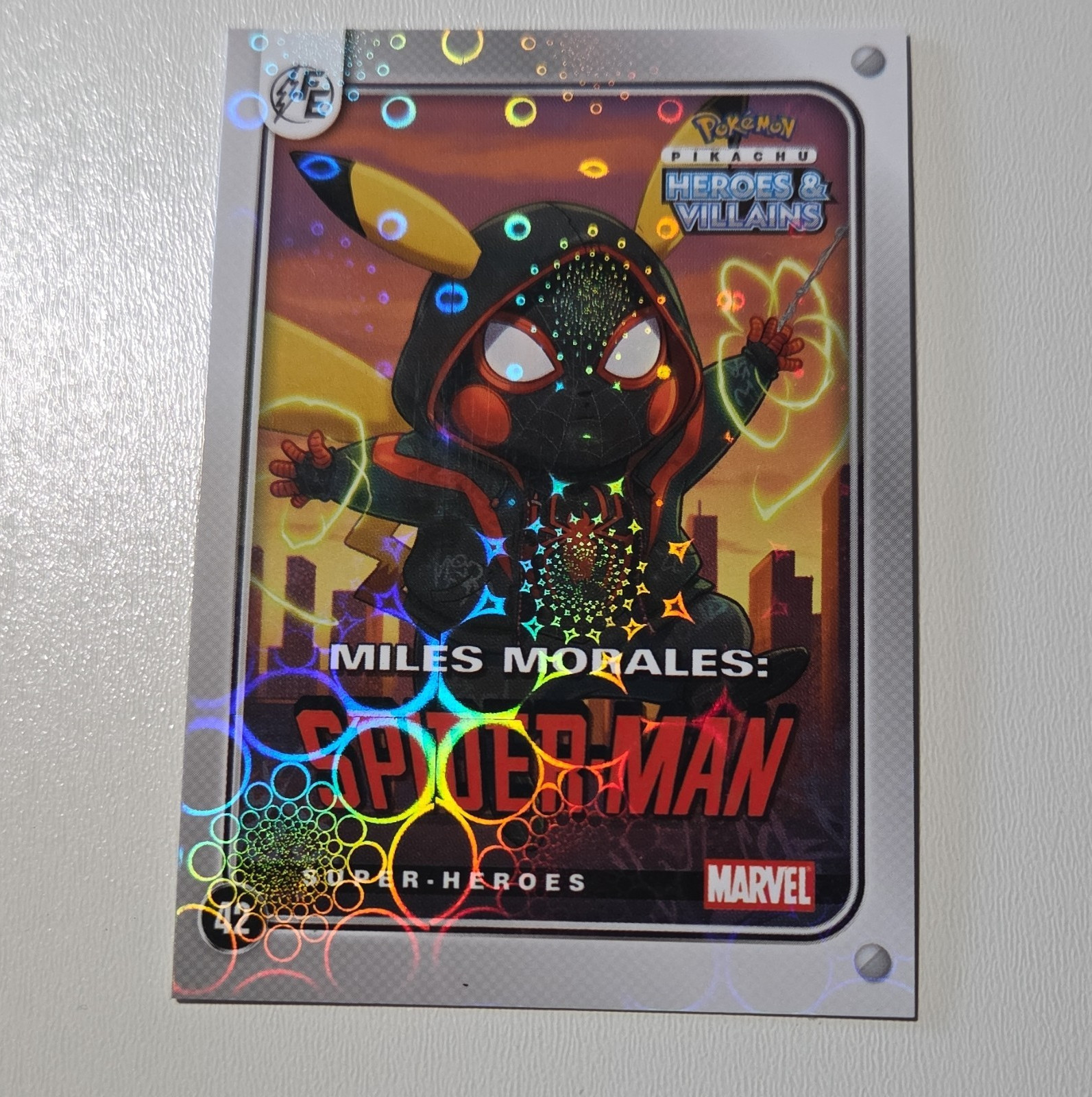 Pokemon Marvel Pikachu Miles Morales Spider-Man Heroes & Villains SFE Cards Lot