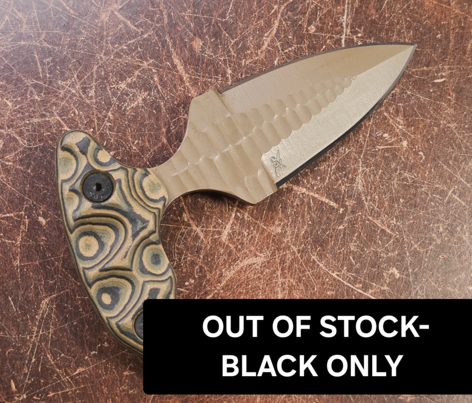 Stroup Knives SD-1 - FDE Camo or Black - New in Box - Buyers Notes: Choose One