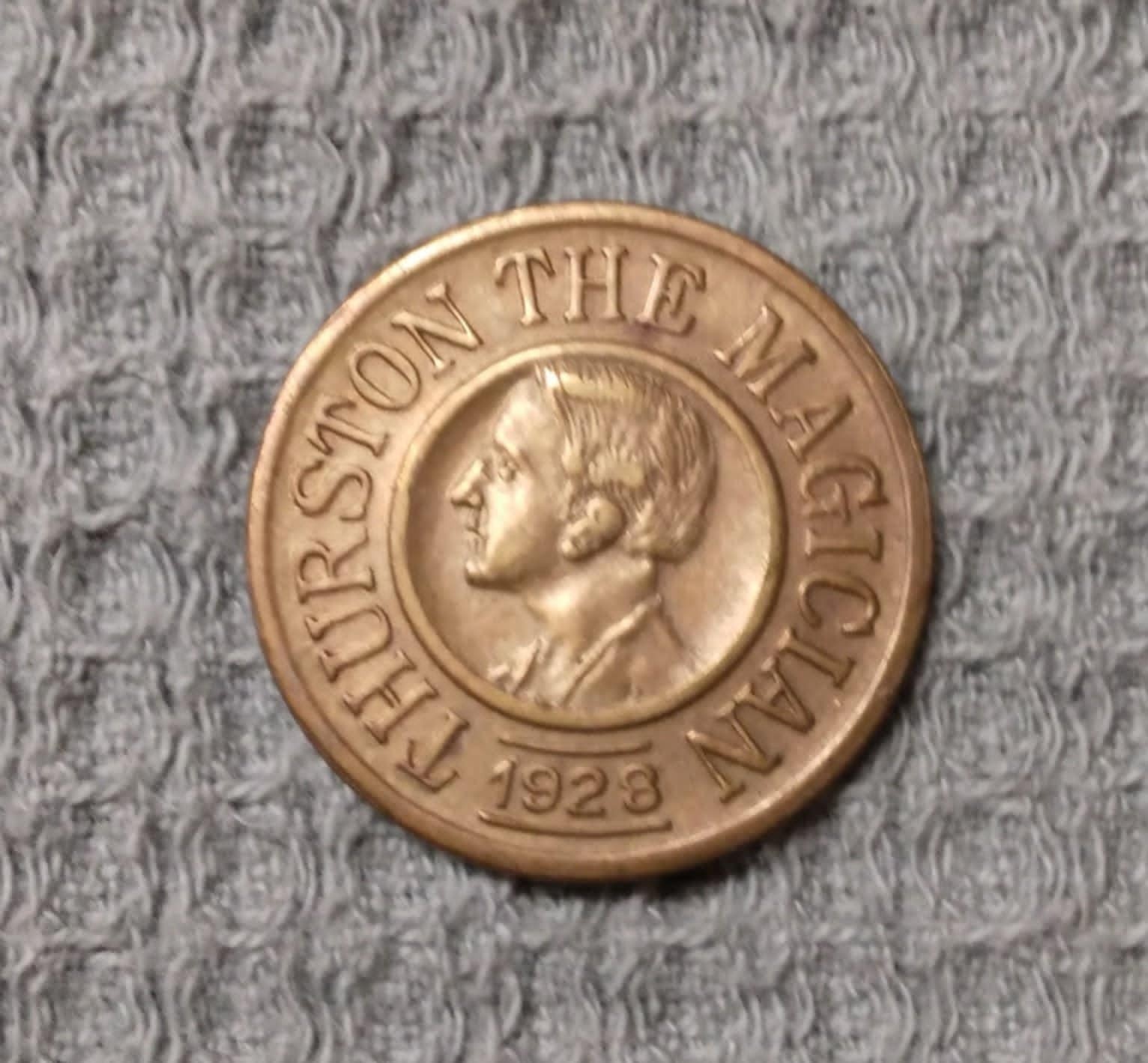 Thurston the Magician Brass Token \ Thurston the Magician Brass Token \