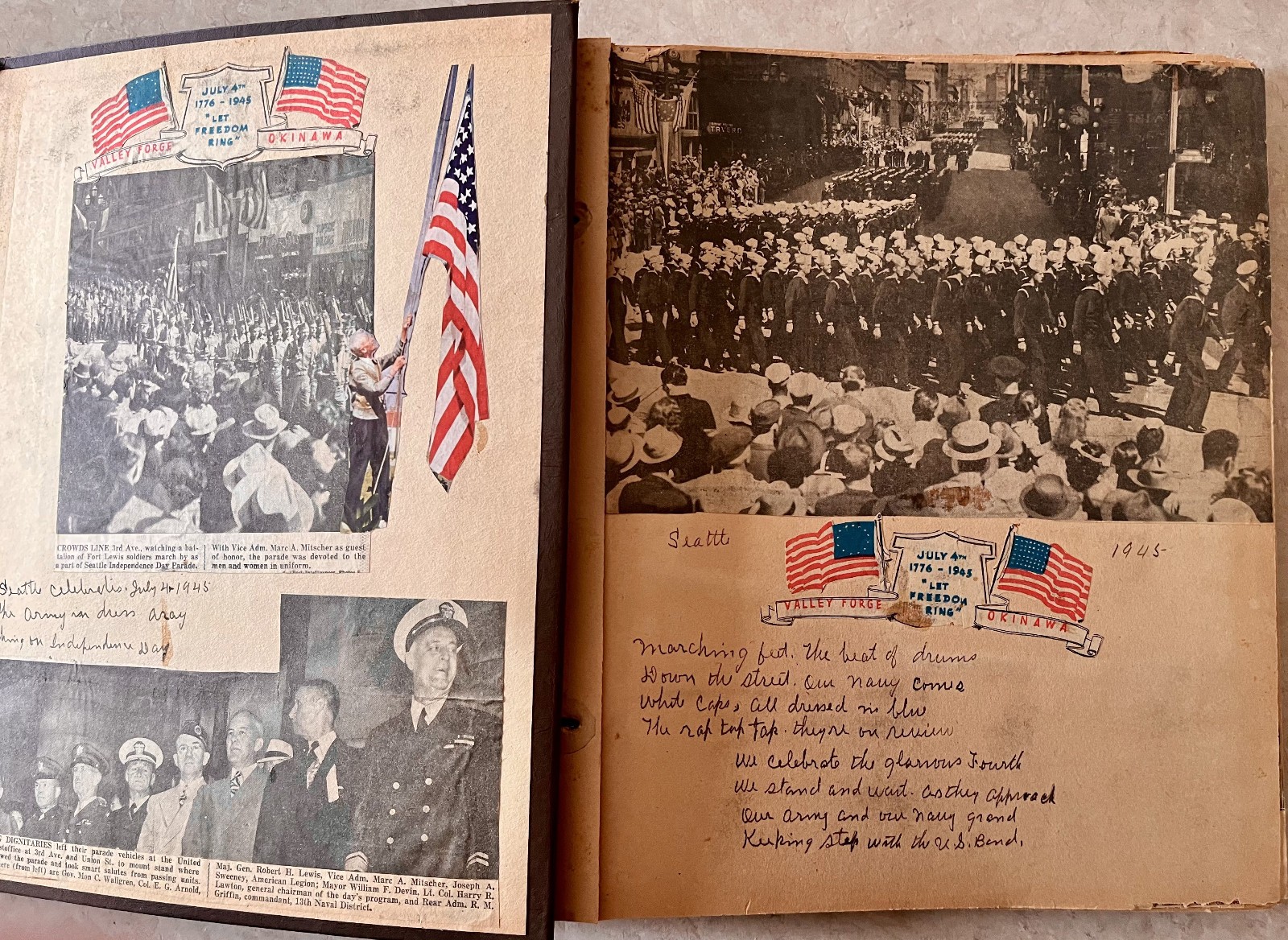 Vintage 1940’s WW2 & Beyond Scrapbook And Original Poems Vol 1