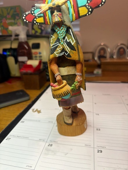 Hand-carved Hopi Crow Mother Kachina sculpture Hand-carved Hopi Crow Mother Kachina sculpture