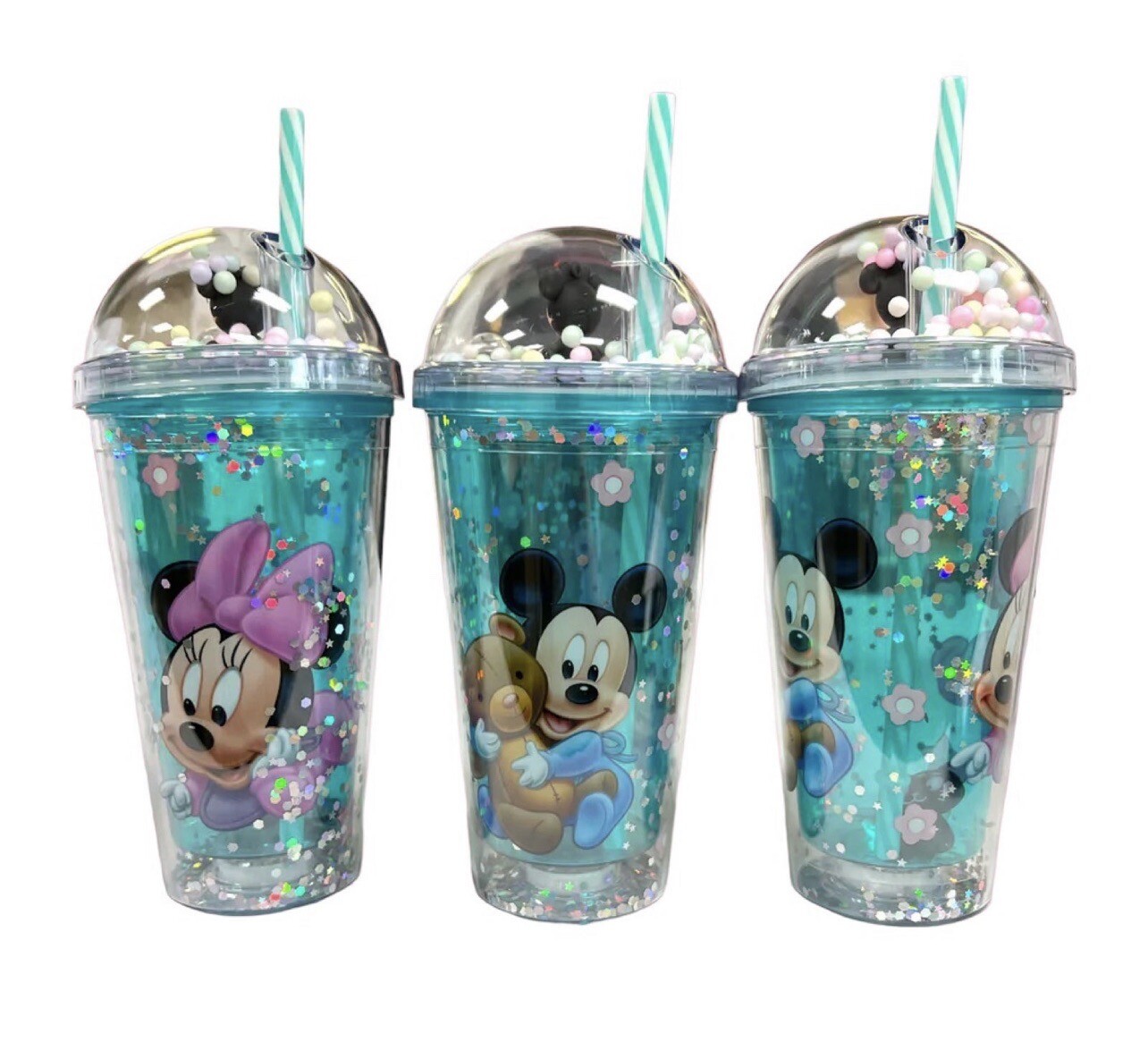 1xMinnie &Mickey Mouse light up tumbler+Lid &straw. US Shipper 1xMinnie &Mickey Mouse light up tumbler+Lid &straw. US Shipper