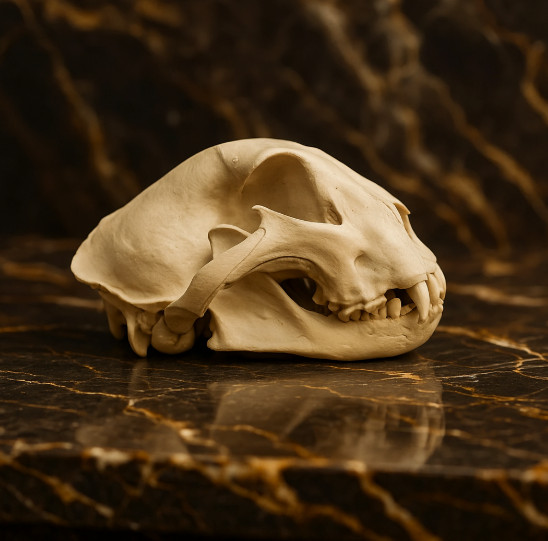 Life-Size Cheetah Skull Replica - Anatomical Model Life-Size Cheetah Skull Replica - Anatomical Model