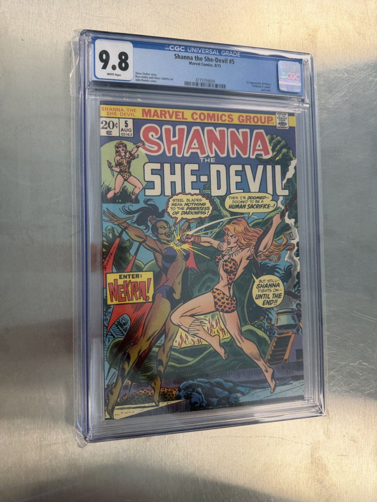 Shanna the She-Devil #5 CGC 9.8 White Pages KEY 1st Appearance of Nekra 1973 Shanna the She-Devil #5 CGC 9.8 White Pages KEY 1st Appearance of Nekra 1973
