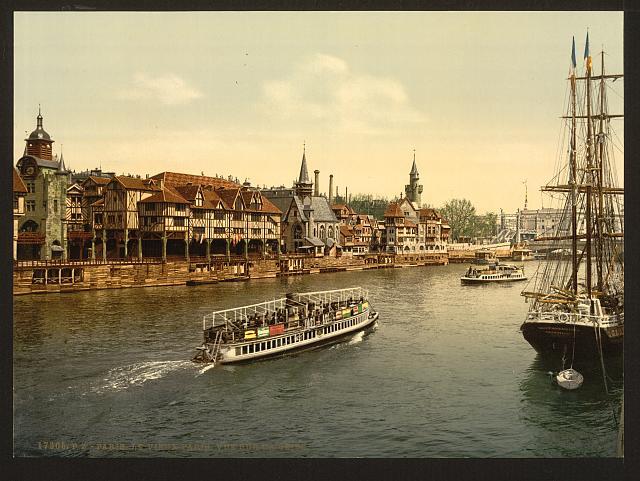 Ancient Paris Exposition Universal 1900 Paris France c1900 OLD PHOTO