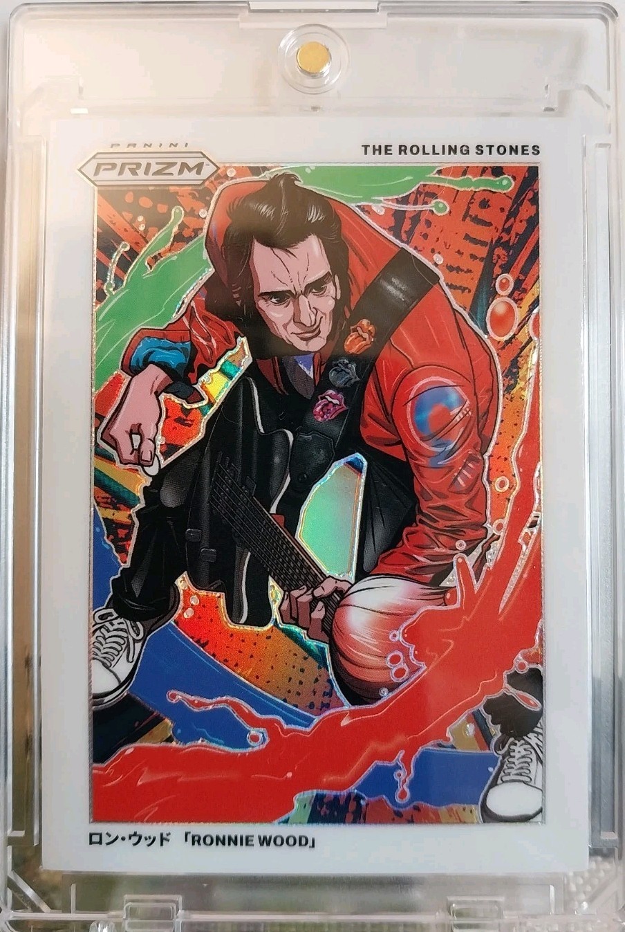 RONNIE WOOD 2025 Panini Prizm The Rolling Stones Manga Card SSP #3 MT RONNIE WOOD 2025 Panini Prizm The Rolling Stones Manga Card SSP #3 MT