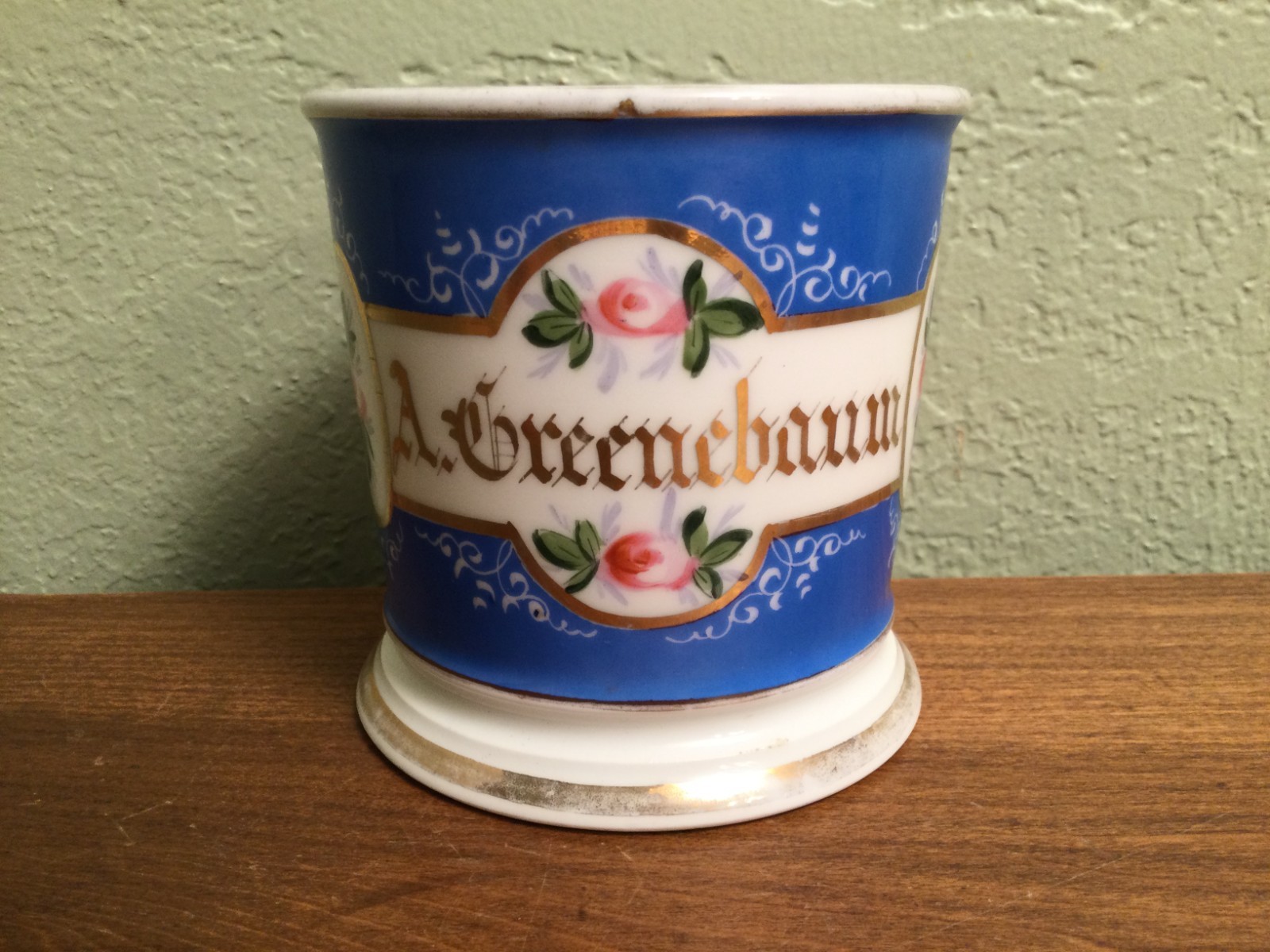 Antique Shaving Mug - Personalized A. Greenebaum