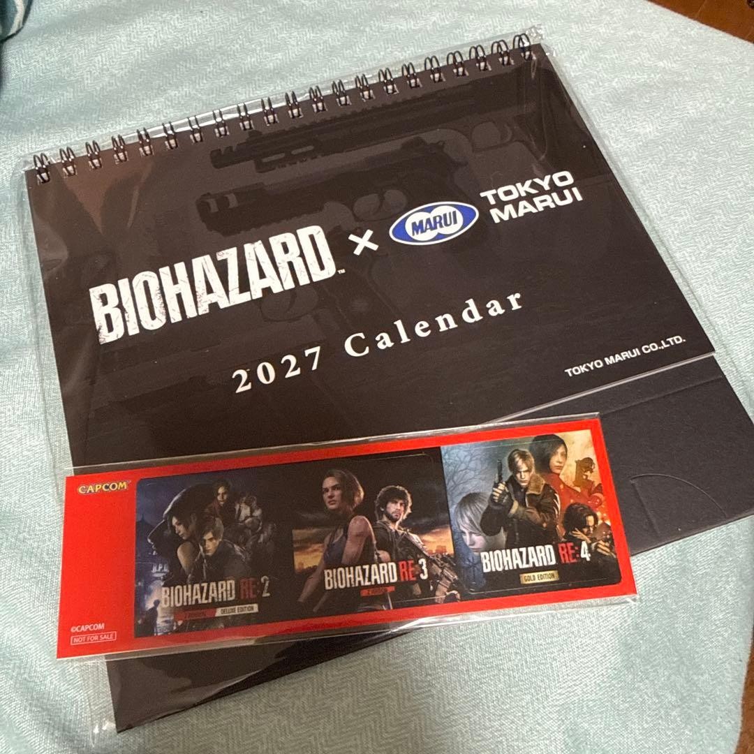 Resident Evil x Tokyo Marui 2027 Calendar Sticker TGS 2026 Promo Japan