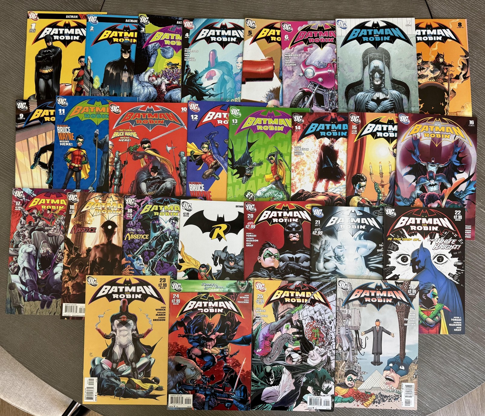 Batman And Robin #1-26 Vol. 1 DC COMICS 2009 Comic Book Complete Series Set NM