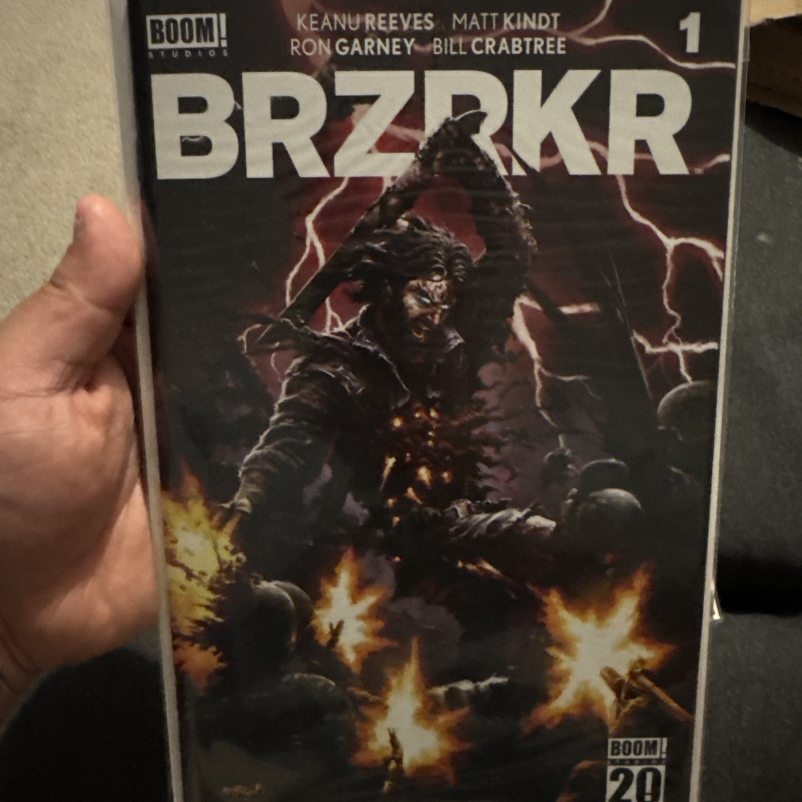 BRZRKR #1 CONVENTION EXCLUSIVE (2025)   - NRG LTD 150 - MOVIE COMING KEANU