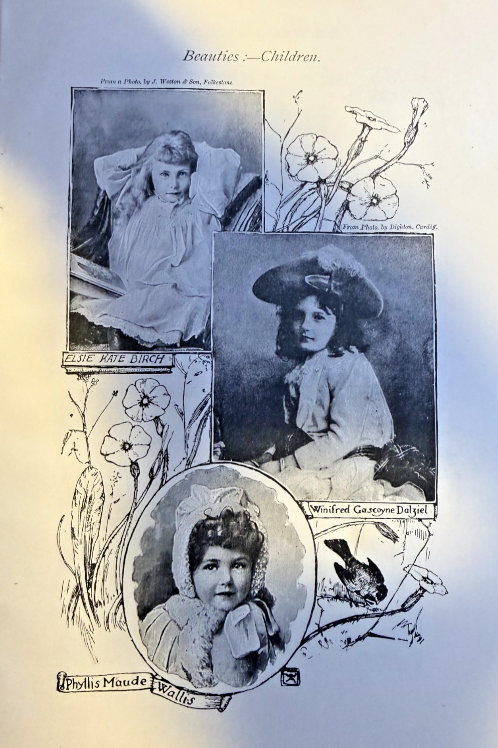 1893 Vintage Magazine Illustrations of Beautiful Children