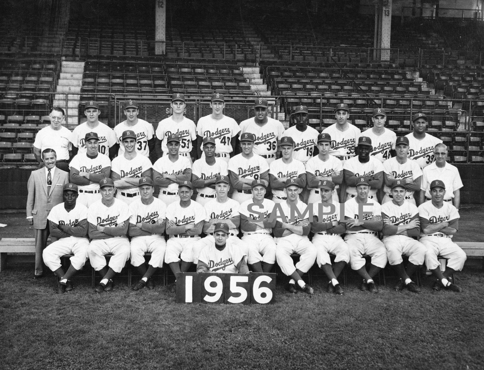 1956 BROOKLYN DODGERS Team Photo