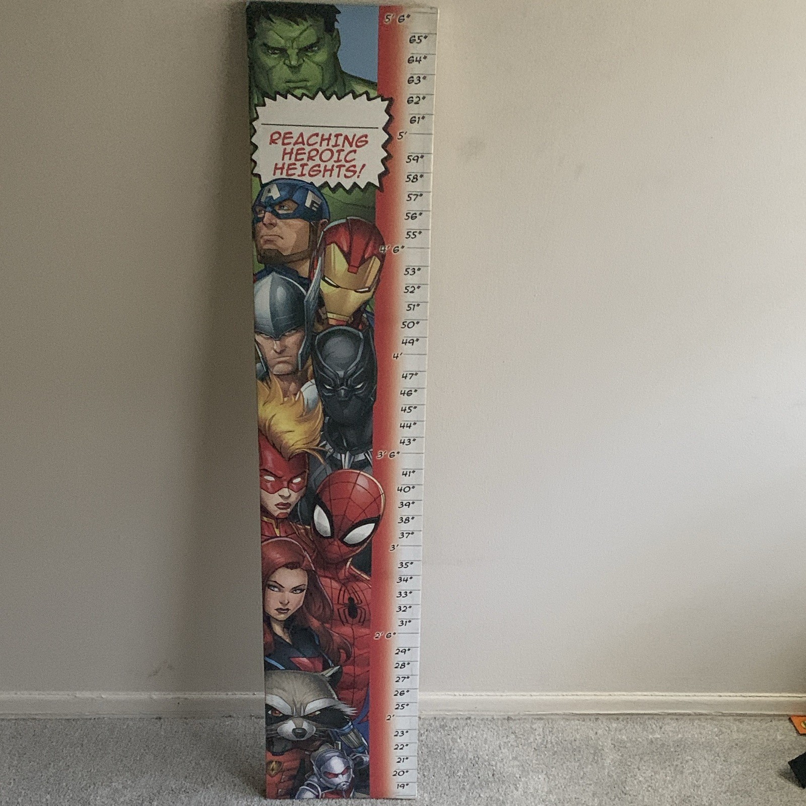 Marvel’s Comic Kids Height Measure