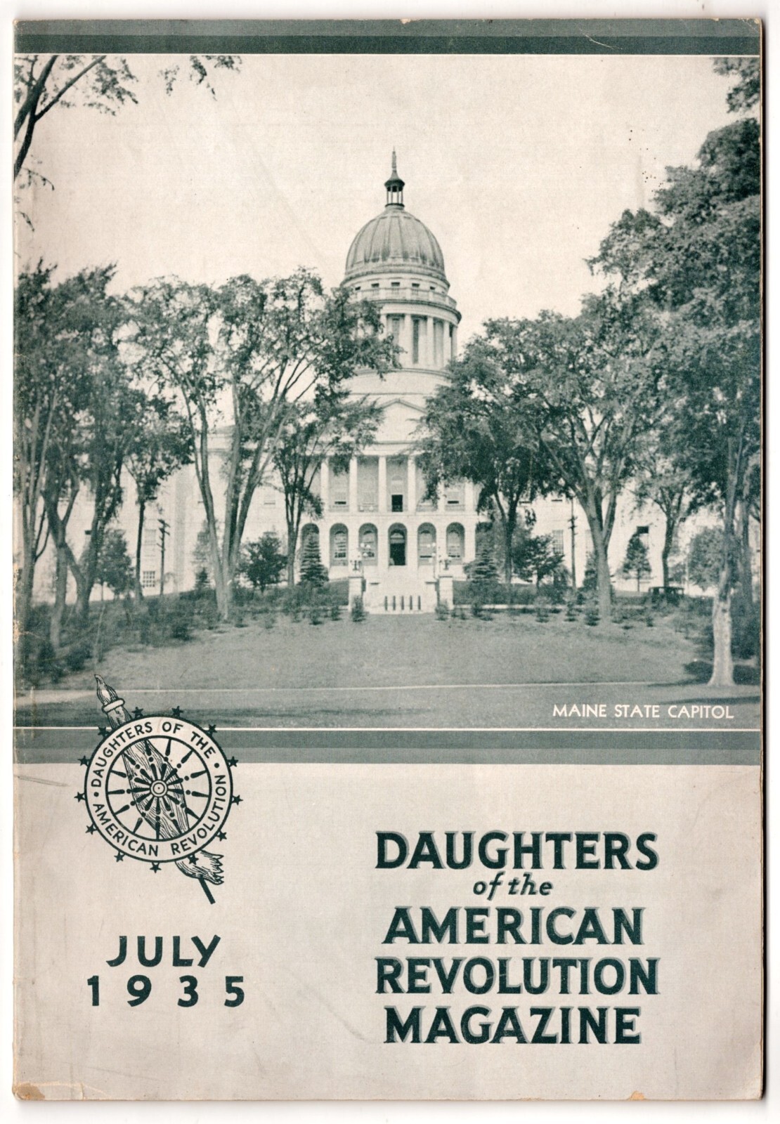 Offered here is a Daughters of the American Revolution Magazine, September 1935