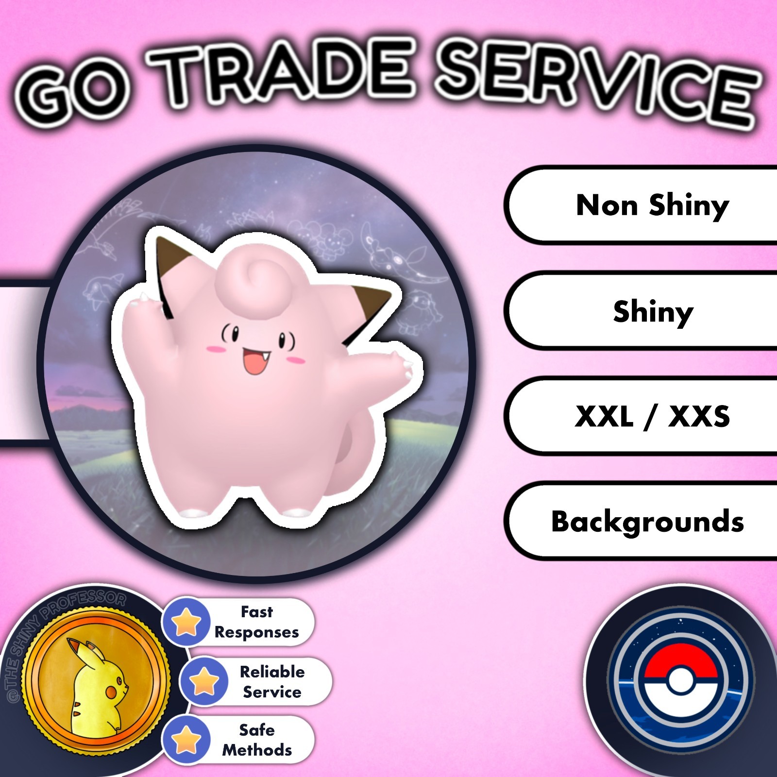 Pokémon GO Trade | Event Background Clefairy | Astronomical Observatory Event ✨