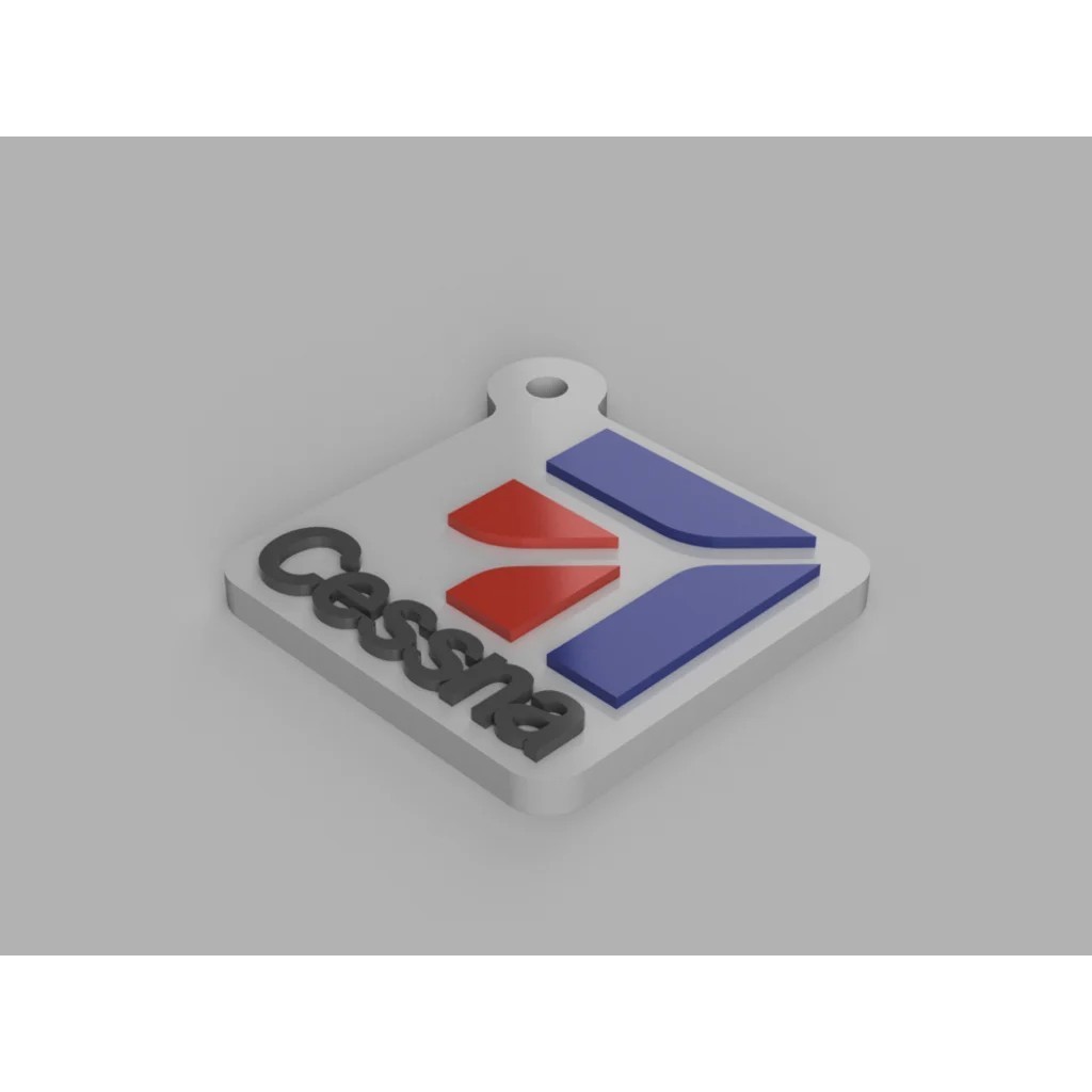 Cessna Logo Keychain for Pilots, Owners, 150, 152, 172, 180, 182, 210
