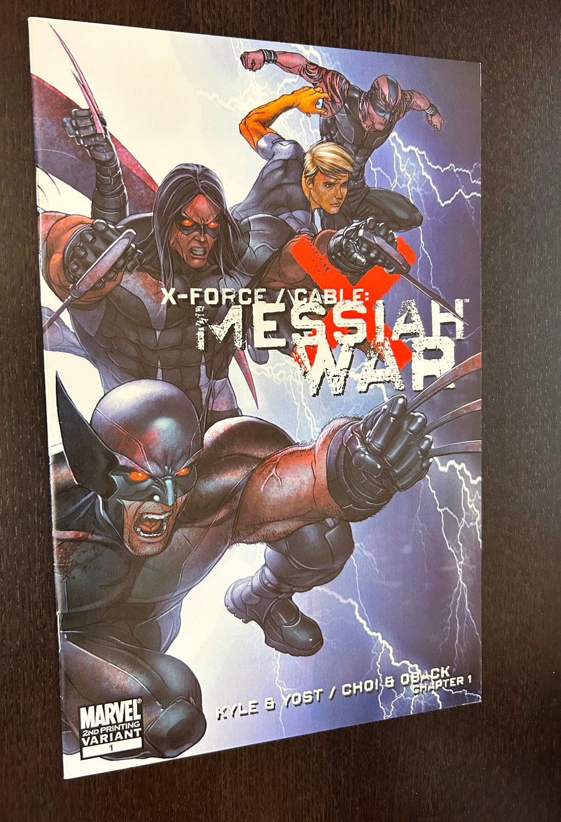 X-FORCE CABLE MESSIAH WAR #1 (Marvel Comics 2009) -- 2nd Printing VARIANT -- NM-