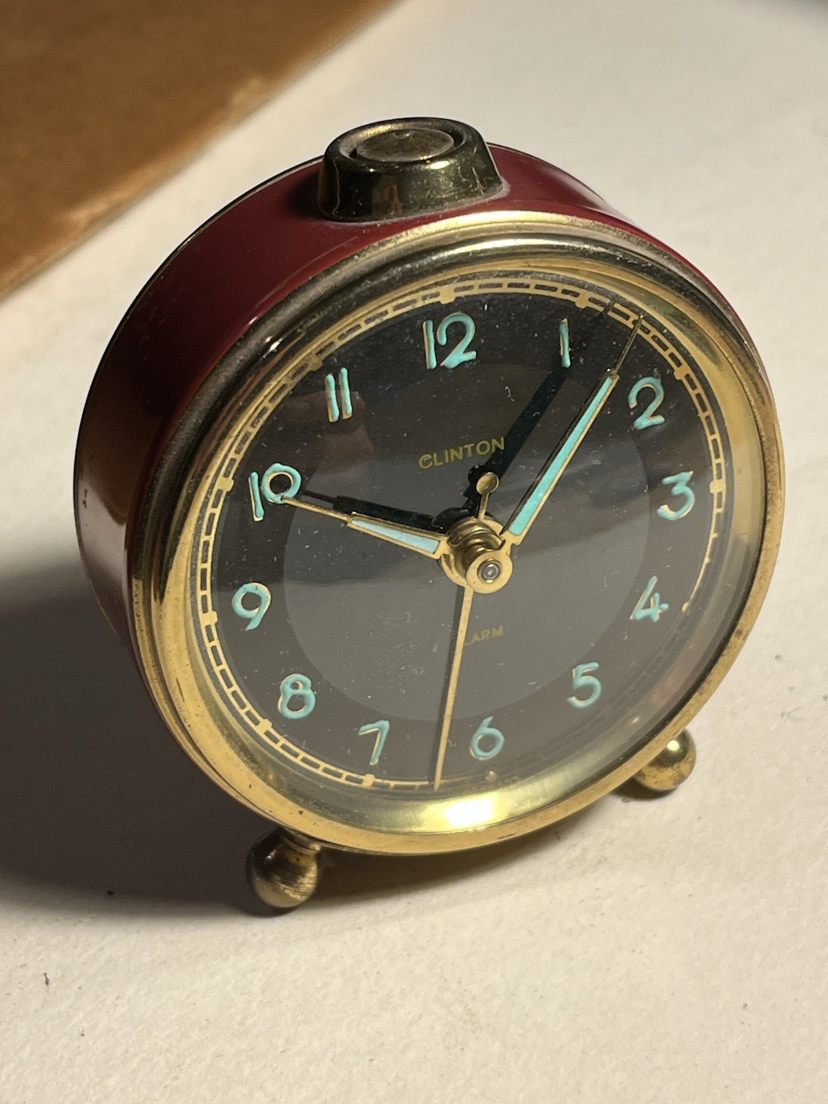 Vintage Mid Century Clinton Alarm Clock West Germany 1950’s Working 