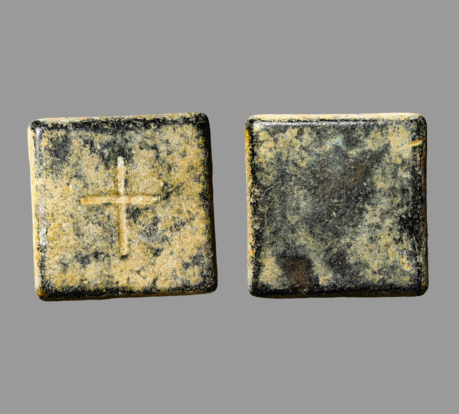 Crusader Jerusalem Bronze 1 Ounce Weight 25.73g Latin Cross 1200AD Artifact