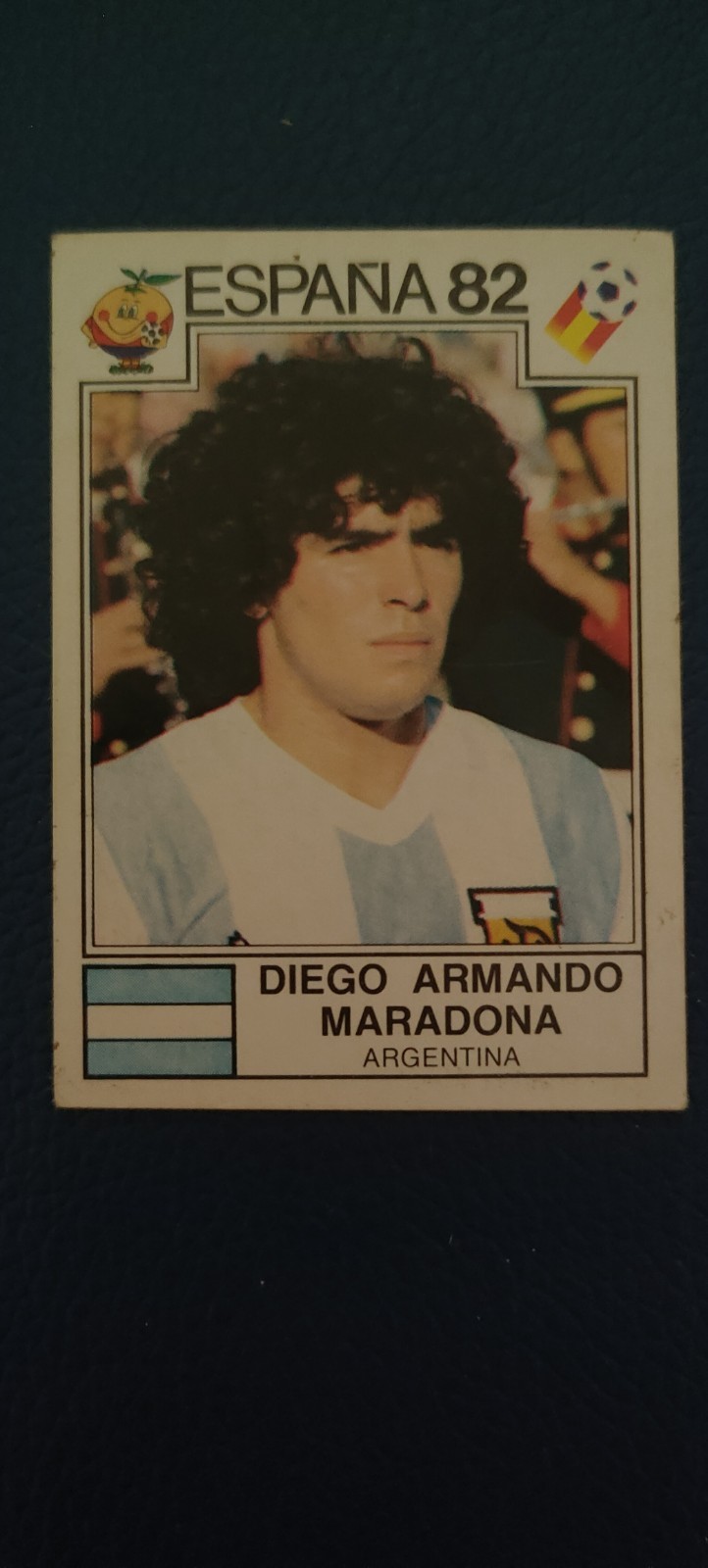 DIEGO MARADONA # 176 ARGENTINA ORIGINAL PANINI ESPANA 82 WORLD CUP 1982