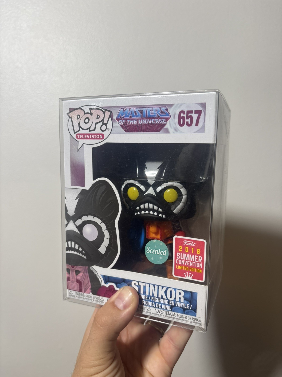Funko Pop Masters of the Universe: Stinkor #657 Scented Figure SDCC 2018 NIB