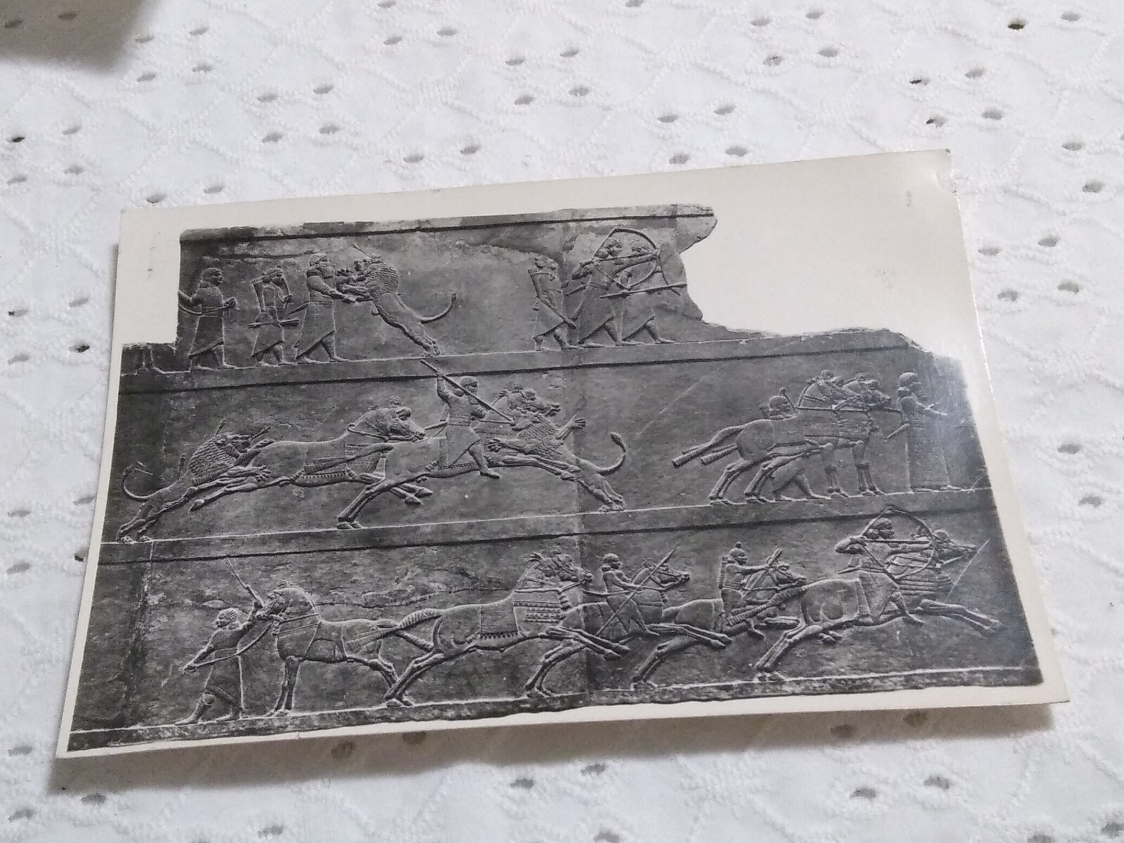 VTG RPPC REAL PICTURE ASHUR-BANI-PAL, KING OF ASSYRIA RARE MUSEUM ART POST CARD