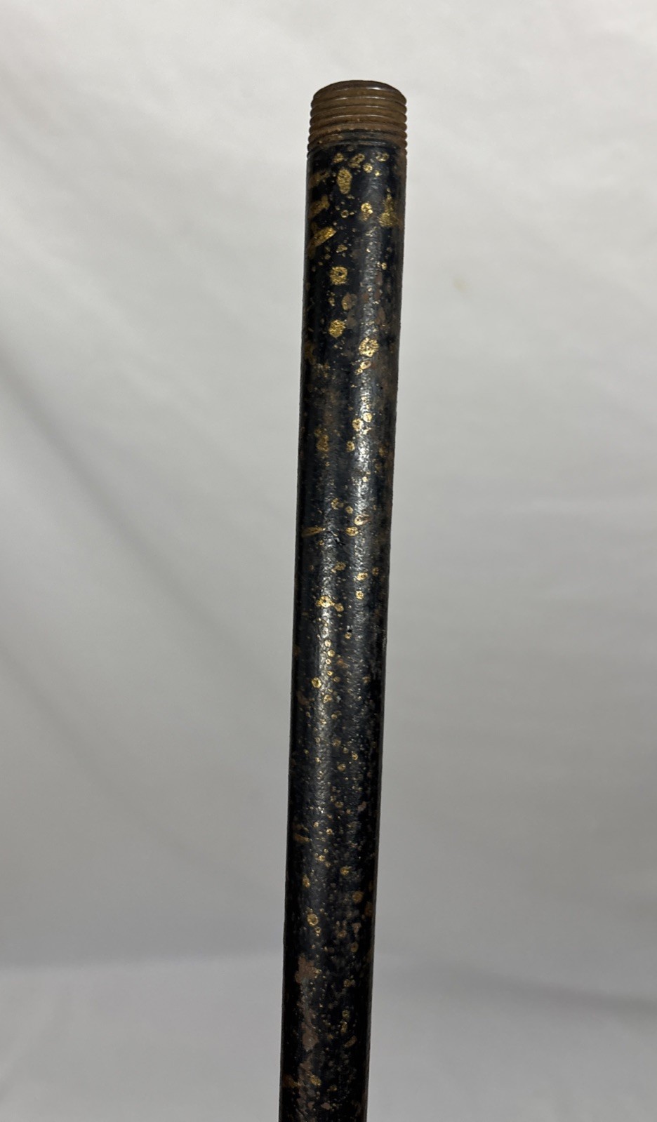 Antique Iron or Steel Bridge Floor Lamp Threaded Rod Pole Lamp Parts 4FT 3/4\