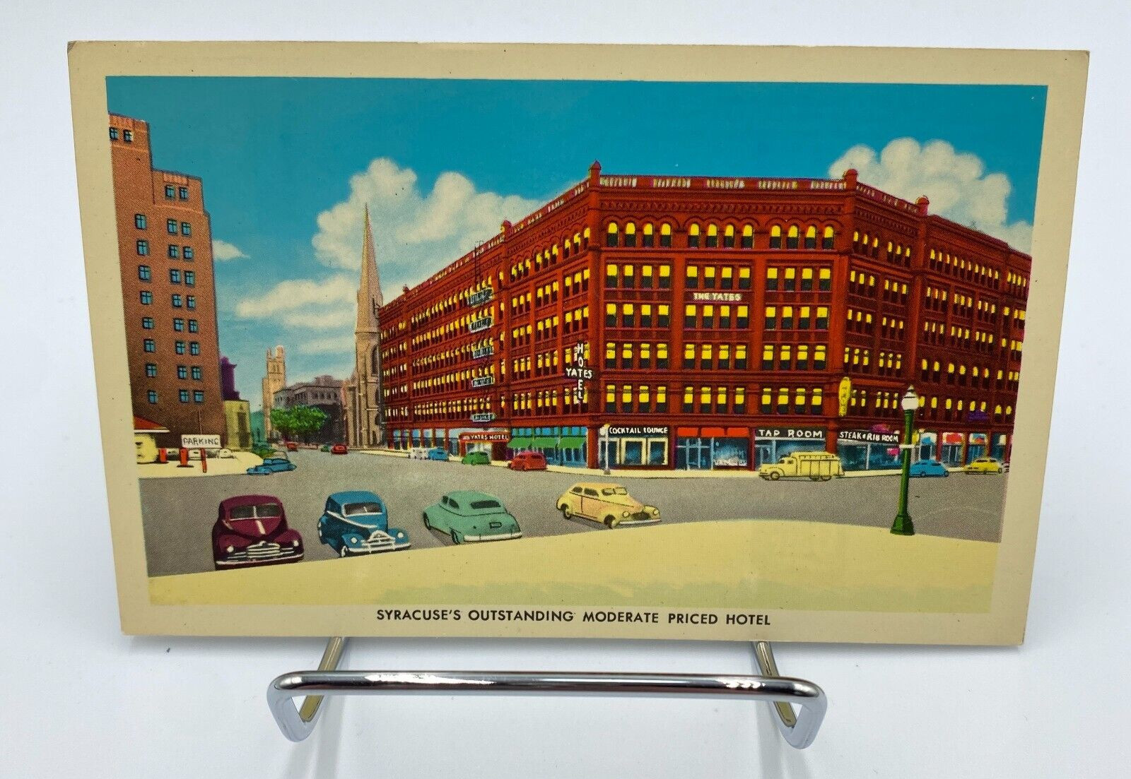 Vtg 1930's - 1940's Syracuse New York Yates Hotel Postcard Vtg 1930's - 1940's Syracuse New York Yates Hotel Postcard