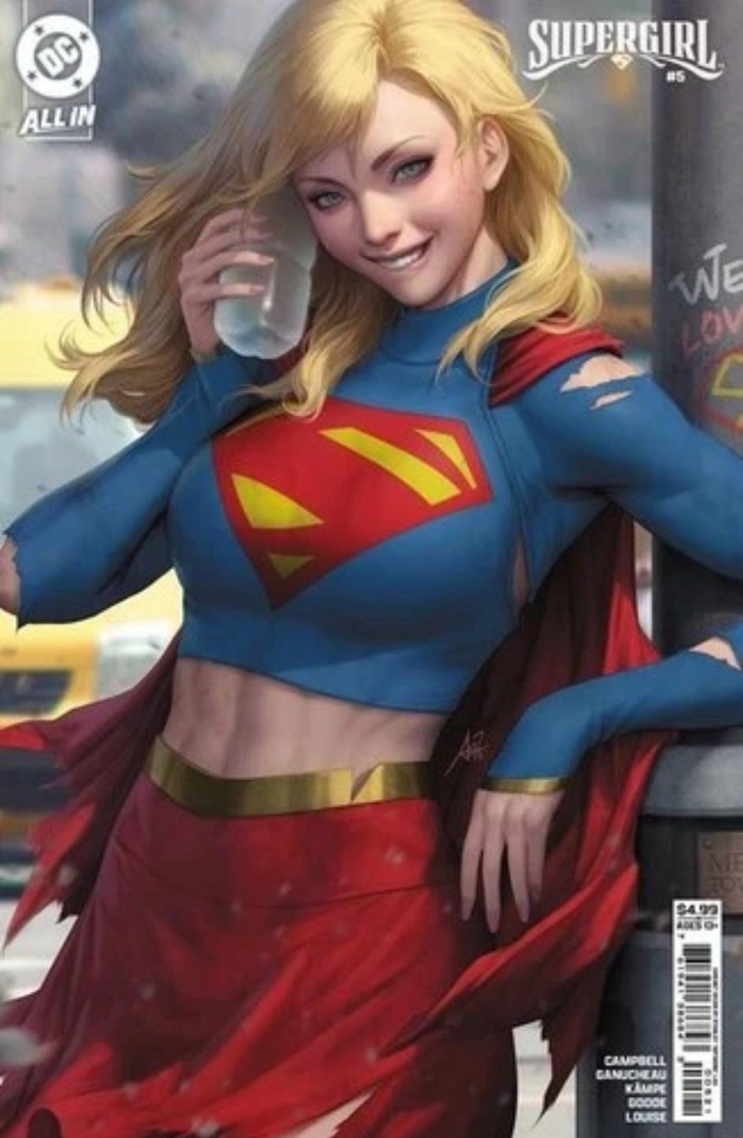 SUPERGIRL #5 CVR B STANLEY ARTGERM LAS CARD STOCK VARIANT NM 2025