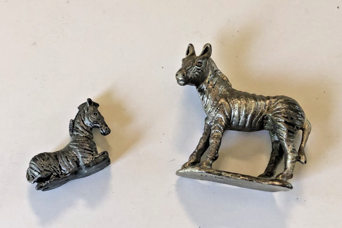 ✅ Set of (2) Zebra Figurines, Pewter Vintage Decor/Paperweights, Excellent Cond. ✅ Set of (2) Zebra Figurines, Pewter Vintage Decor/Paperweights, Excellent Cond.