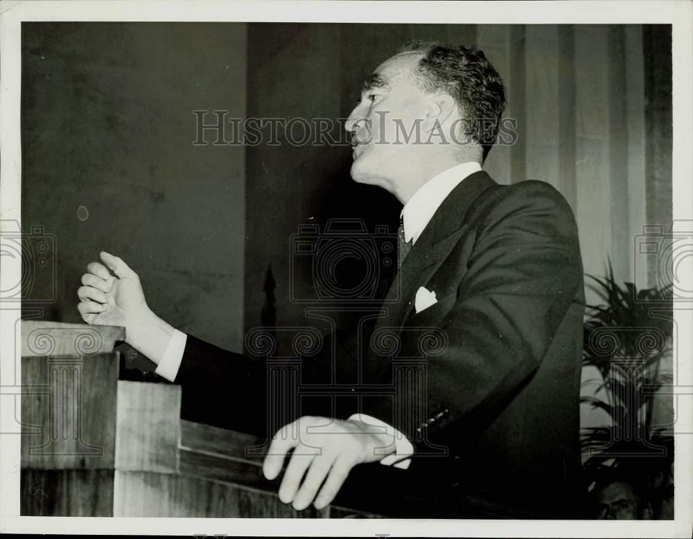 1939 Press Photo Attorney General Frank Murphy Addresses FBI Training Graduates