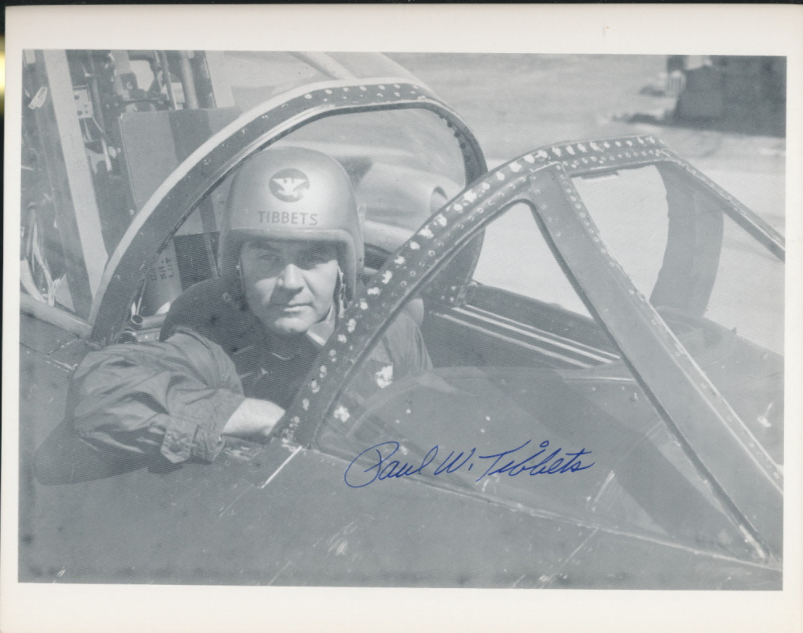 Paul Tibbets-Enola Gay Pilot--signed photo, as a B-47 test pilot Hiroshima Paul Tibbets-Enola Gay Pilot--signed photo, as a B-47 test pilot Hiroshima