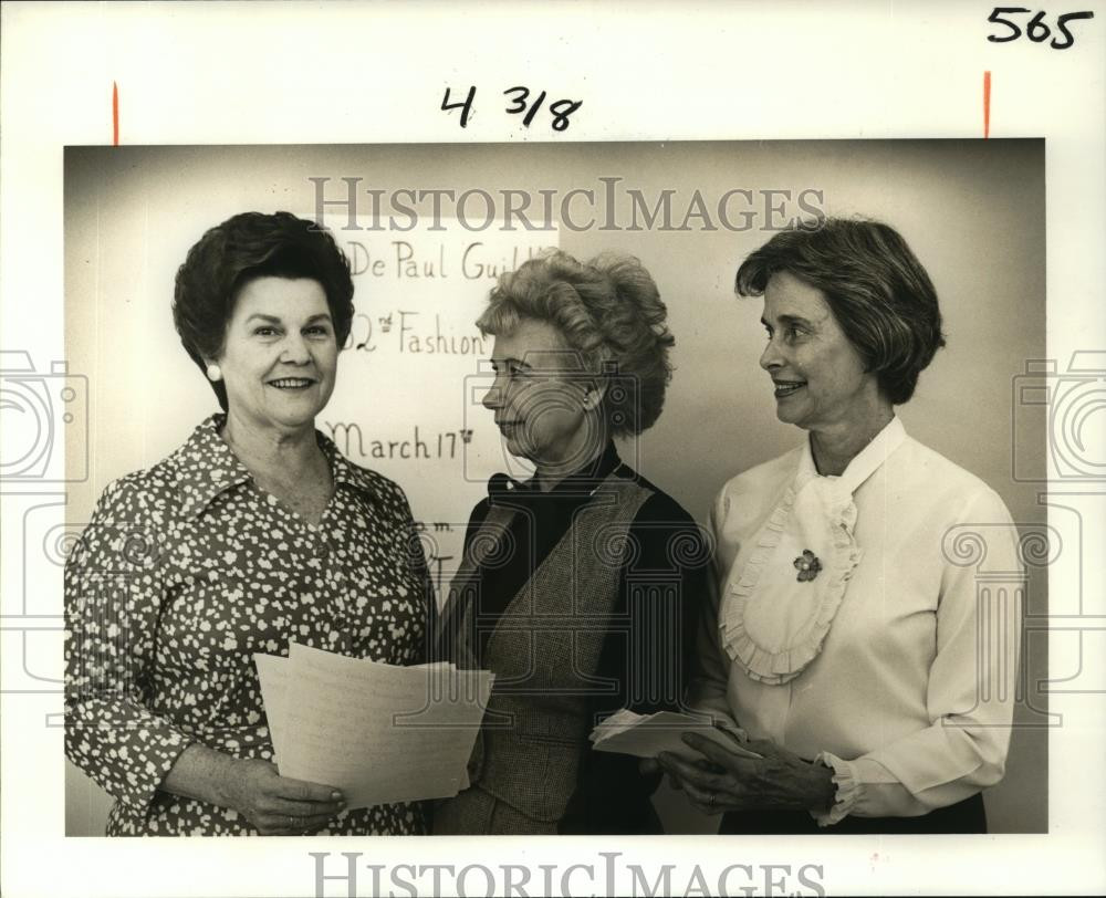 1983 Press Photo Mrs. James Brown and DePaul Hospital Guild officers plan show
