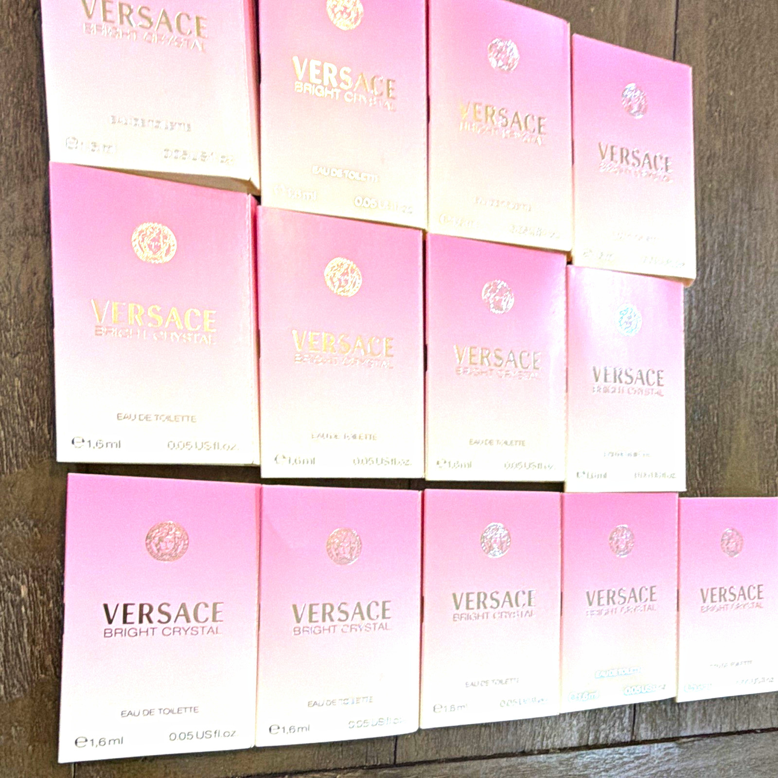 Versace Bright Crystal Eau de Toilette Mini Sample Perfume 0.05 fl oz (24 count)
