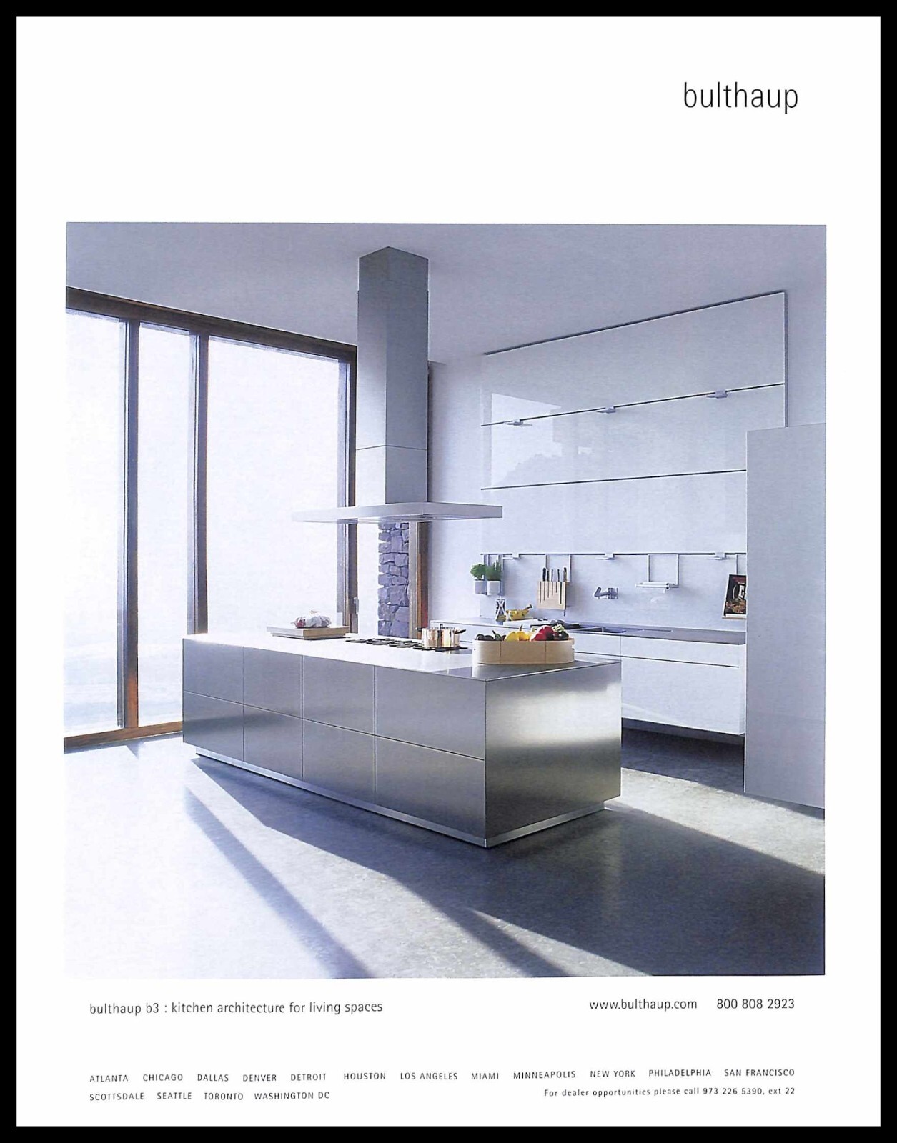 2007 Bulthaup Kitchen Architecture Vintage PRINT AD Modern Living Spaces